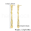 S925 Sterling Silver Stick Dangle Stud Earrings II9933-1