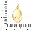 Brass Micro Pave Cubic Zirconia European Dangle Charms KK-D325-36G-3