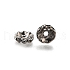 Brass Grade A Crystal Rhinestone Spacer Beads RB-A006-10MM-B-3