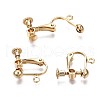Brass Clip-on Earring Findings KK-Q764-029-3