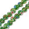 Handmade Millefiori Lampwork Beads Strands LAMP-G166-17A-02-2