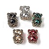 Polymer Clay Rhinestone Beads CLAY-A004-04-1