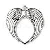 Tibetan Style Alloy Wing Large Pendants TIBEP-S100-AS-NR-2