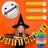 CREATCABIN 28Pcs 7 Colors Halloween Themed Silicon Cord Bracelets BJEW-CN0001-09-5