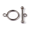Tarnish Resistant 304 Stainless Steel Ring Toggle Clasps STAS-L176-13P-2