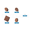 Coconut Brown Wood Stud Earring Findings EJEW-TA0010-06P-9