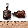 Natural Mahogany Obsidian Pendants G-B127-06P-09-4