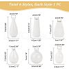  Mother's Day 6Pcs 6 Style Mini Ceramic Floral Vases for Home Decor BOTT-NB0001-05-2