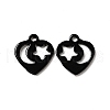 Spray Painted 201 Stainless Steel Charms STAS-G304-15C-1