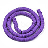 Handmade Polymer Clay Beads Strands CLAY-R089-6mm-013-6