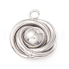 304 Stainless Steel Pendants STAS-A059-04P-1