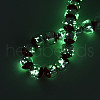 Luminous Handmade Lampwork Silver Foil Beads Strand FOIL-N029-03E-4