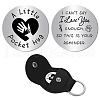 CREATCABIN Pocket Hug Token Long Distance Relationship Keepsake Keychain Making Kit DIY-CN0002-67I-1