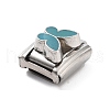 Butterfly 304 Stainless Steel Enamel Connector Charms STAS-L023-006D-2