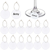 BENECREAT 50Pcs Acrylic Round Sheet Pendants DIY-BC0014-03A-1