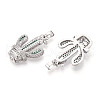 Brass Micro Pave Cubic Zirconia Pendants KK-N257-72P-2