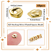 Beebeecraft 40Pcs Brass Spacer Beads KK-BBC0014-48G-2