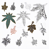 Autumn Theme Tibetan Style Alloy Pendants TIBEP-YW0002-04-1