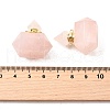 Natural Rose Quartz Perfume Bottle Pendants G-L623-08G-06-3