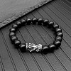 High Beauty Pure Black Bracelet Beaded Lucky Transfer Pixiu Bracelet Simple Style Couple Gift to the Small Market YP1688-7-1