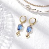 Glass Leverback Earrings EJEW-JE06397-01-1