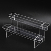 Transparent 2-Tier Acrylic Action Figure Display Risers ODIS-WH0026-21B-1