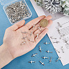 HOBBIESAY 150Pcs Tibetan Style Alloy Links/Connectors FIND-HY0003-69-5