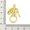 Brass Micro Pave Cubic Zirconia Pendants KK-K354-16C-G-3