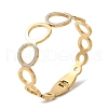 Stainless Steel Crystal Rhinestone Hollow Ring Hinged Bangles for Women BJEW-G719-23G-1