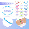 60Pcs 15 Colors Waxed Ployester Braided Cord Bracelets Set BJEW-TAC0013-3