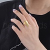 Map of Africa Cuff Ring RJEW-B035-05G-4
