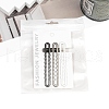 3Pcs Metal Alligator Hair Clips PW-WG201F9-02-1