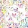 UV Plating Transparent Acrylic Beads MACR-F083-11-1