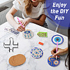 DIY Evil Eye Pattern Coaster Diamond Painting Kits DIY-TAC0016-54-11