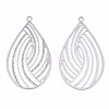 Non-Tarnish 304 Stainless Steel Filigree Pendants X-STAS-T057-06P-2