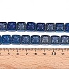 Electroplate Transparent Glass Beads Strands EGLA-N017-03E-4