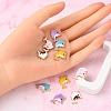 10Pcs 5 Colors Alloy Enamel Pendants ENAM-YW0002-03-6