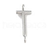 304 Stainless Steel Letter Connector Charms STAS-M108-01P-20-1