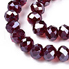 Electroplate Glass Beads Strands EGLA-A034-T6mm-A28-3