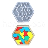 Hexagon Tangram Puzzle Silicone Molds DIY-I046-09-1