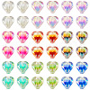 72Pcs 9 Colors UV Plating Rainbow Iridescent Acrylic Beads OACR-TA0001-48-2