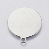 201 Stainless Steel Stamping Blank Tag Pendants STAS-F139-038P-2