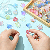 160Pcs 8 Colors Acrylic Bead Caps OACR-CJ0001-47-3