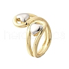 Brass Cuff Rings for Women RJEW-G347-10GP-4