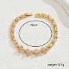 Elegant Brass Butterfly Link Chain Bracelets for Women TK0102-1