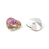 Faceted Glass Charms RGLA-L026-B09-3