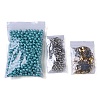 DIY Stainless Steel Findings & Steel Wires & Brass Beads & Acrylic Beads Kits DIY-XCP0003-25-1