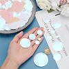   8 Style Rainbow Iridescent PVC Paillette/Sequin Links PVC-PH0001-32B-3