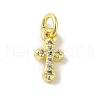 Brass Micro Pave Cubic Zirconia Charms KK-M283-20F-01-1