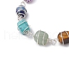 Chakra Theme Mixed Gemstone Beaded Sider Bracelets for Women BJEW-JB11304-3